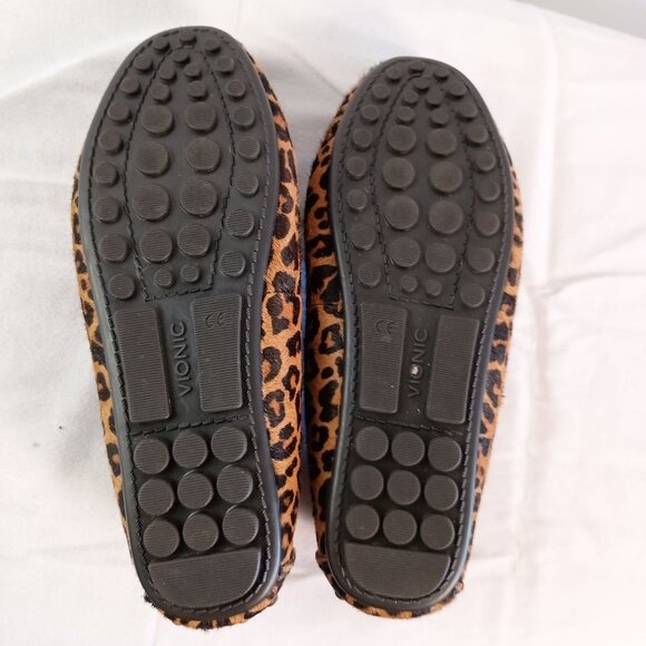 Vionic Honor Ashby Leopard Print Driving Flats Shoes size 7 - Picture 3 of 11